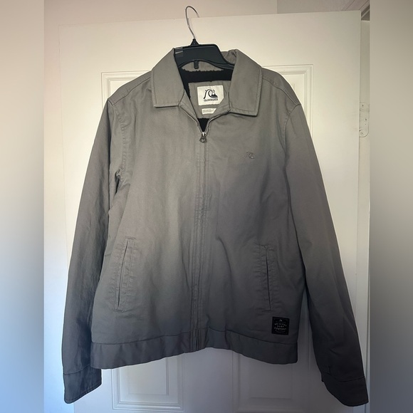 Quicksilver Men’s Grey Lined Jacket Size L - Picture 1 of 6